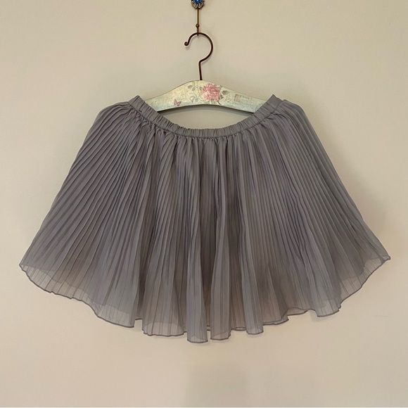 Abercrombie & Fitch Dresses & Skirts - Abercrombie & Fitch Gray Pleated Skater Skirt